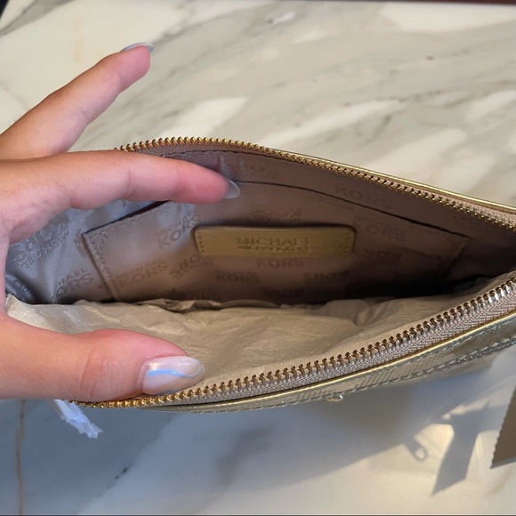 Michael Kors Gold Clutch - Picture 4 of 6